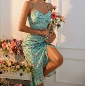 SHEIN Floral Dress w/ Ruching